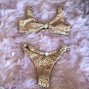 SOLD Haute Swimwear Cheetah Swimsuit SZ Small